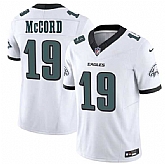 Men & Women & Youth Philadelphia Eagles #19 Kyle McCord White 2025 Draft New F.U.S.E. Vapor Untouchable Limited Stitched Jersey,baseball caps,new era cap wholesale,wholesale hats